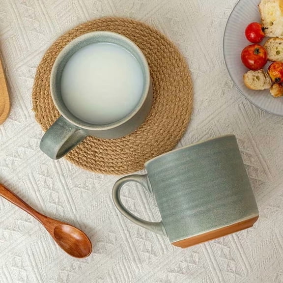 16.24oz Large Capacity Matte Textured Ceramic Mug  Modern Coffee & Tea Cup for Home Office or Gift Giving