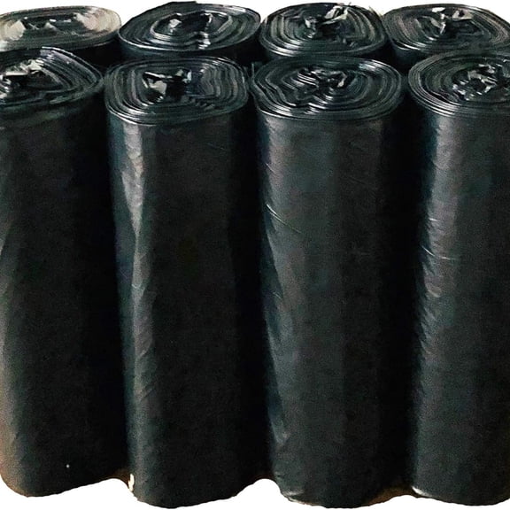 16-25 Gallon Trash Bags | 200 Count Bulk | Black | Eco-Friendly | Made from Recycled Material