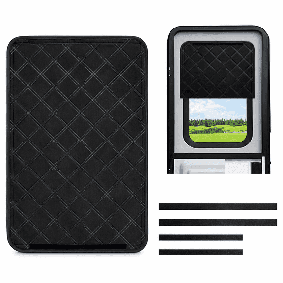 1625 Inch Foldable RV Door Window Shade, Blackout Cover for Camper Interior Window