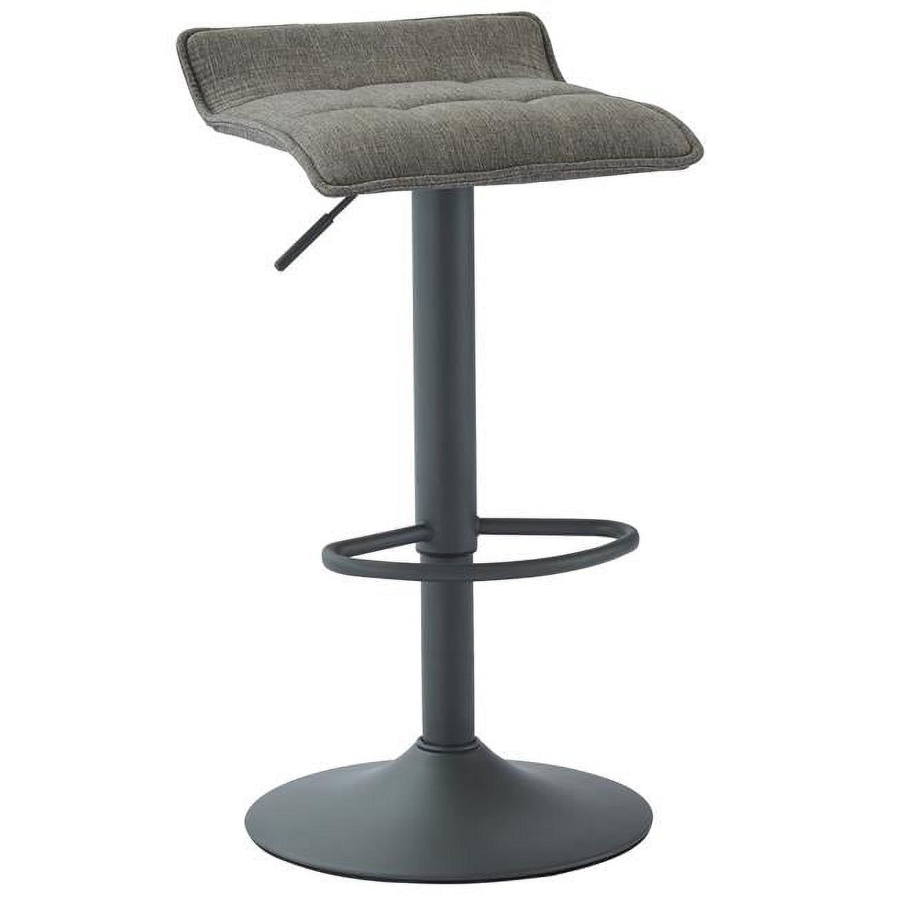 Lift Stool 16.25 x 15 x 25.25-31.50 in. Pluto Adjustable Air Lift Stool, Grey ...