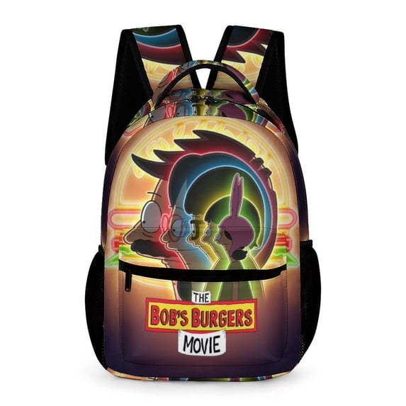 16.2IN Bob's Bur-,Ger Travel Backpack Casual Laptop Backpack Waterproof ...