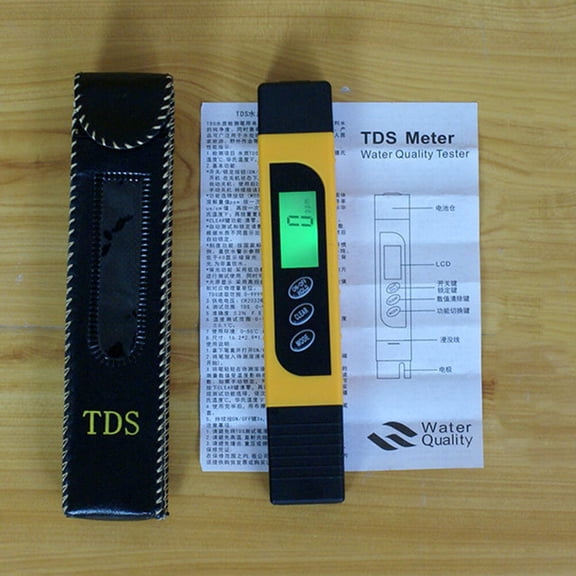 Portable Digital Handheld Water Quality Tester Meter for Total Dissolved Solids Measurement 16.2x2.9cm Water Checker