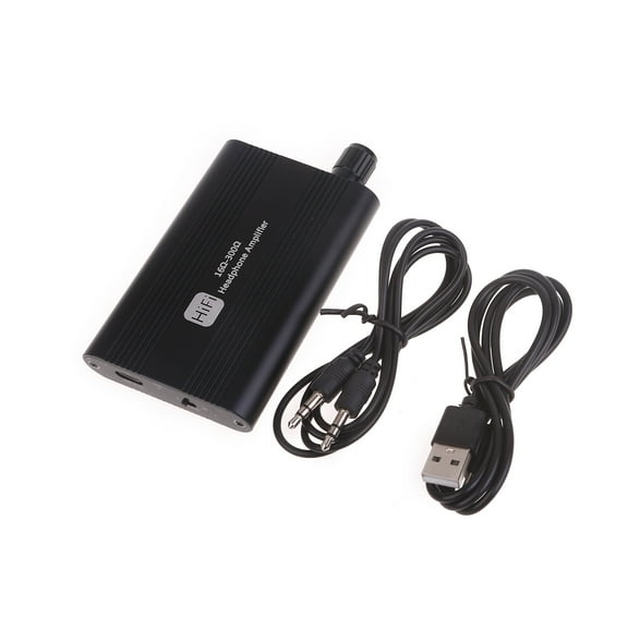 16-300 Aluminum Alloy Headset Amplifier Earohone AMP Built-in 1000mAh Rechargeable Battery with Cable for Headphones