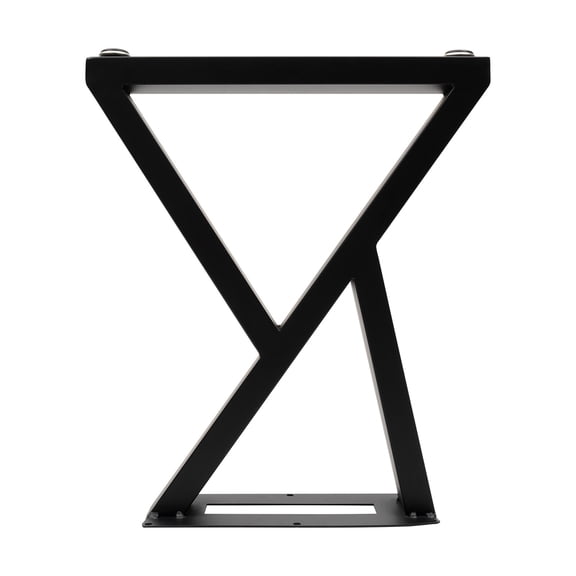 16-32 Inch Table Legs, Set of 2 Foldable Hairpin Desk Bench Legs, Black Industrial Design, Heavy Duty Supports 200kg, for DIY Furniture