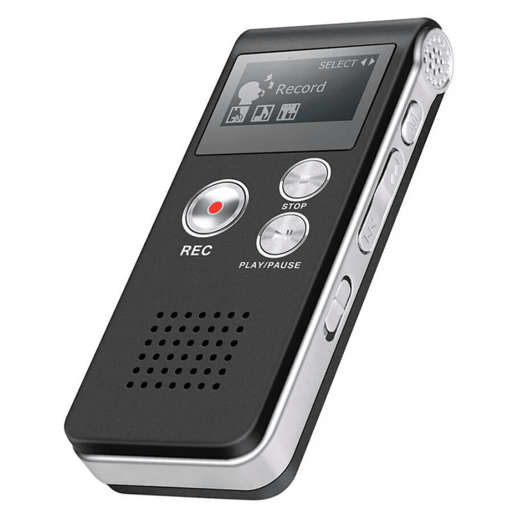 16/32GB Digital Voice Recorder Mini Lecture Multifunction Rechargeable 650 Hours Digital Audio Recording MP3 Player With Wired Earphones
