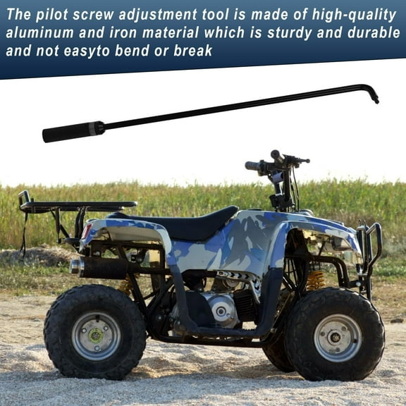 16.34in Carburetor Pilot Screw Adjusting Tool, Angled Head Motorcycle Tool 110