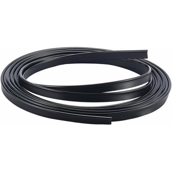 16.4 Feet Black Car Moulding Strip PVC Universal Self Adhesive Scratch Proof Automotive Side Body Decorative Door Window Dashboard Line Trim for Cars Interior Supplies Black