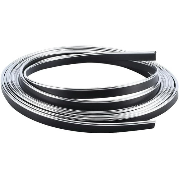 16.4 Feet White Car Interior Strips PVC Universal Self Adhesive Scratch Proof Automotive Side Body Moulding Door Window Dashboard Line Trim for Cars Decoration Accessories