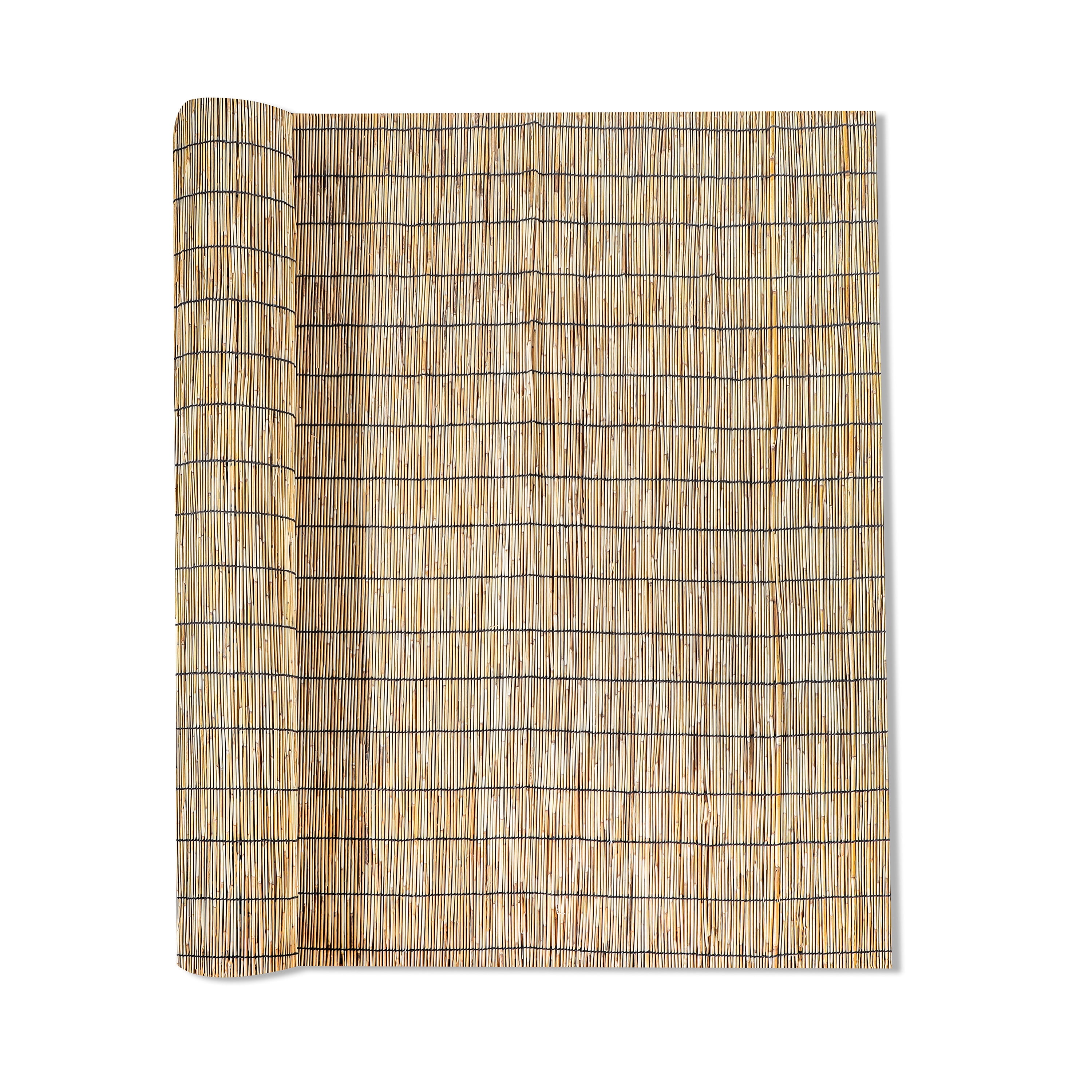 16.4 ft x 4 ft Natural Bamboo Reed Privacy Fence