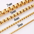 thumbnail image 1 of 16"-40" Hot Square Rolo Stainless Steel Round Box Chain Necklace for Men Women, 1 of 7
