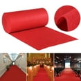 thumbnail image 1 of 16/40FT Red Wedding Carpet Aisle Floor Runner Runway Rug Floor Mat for Christmas Xmas Banquet Party Event Decor, 1 of 8