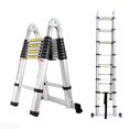16.4FT 5M MultiPurpose Folding A Frame Ladder Aluminum Telescopic