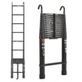 thumbnail image 1 of 16.4FT Extension Ladder Portable Aluminum Telescoping Ladder with Detachable Hooks, Heavy Duty 330lb Load Capacity Portable Folding Ladders with Anti-Slip Rubber Feet EN131 Certificated, 1 of 9