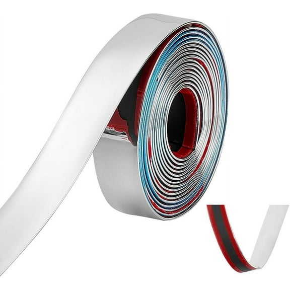 16.4FT PVC Stick Wall Trim Flexible Moulding Trim Self Adhesive Tile Edging Trim Ceiling Molding Peel and Stick for Wall Corner Guard Edge Protector Waterproof Sewing Strip Decor 30x2mm for DIY