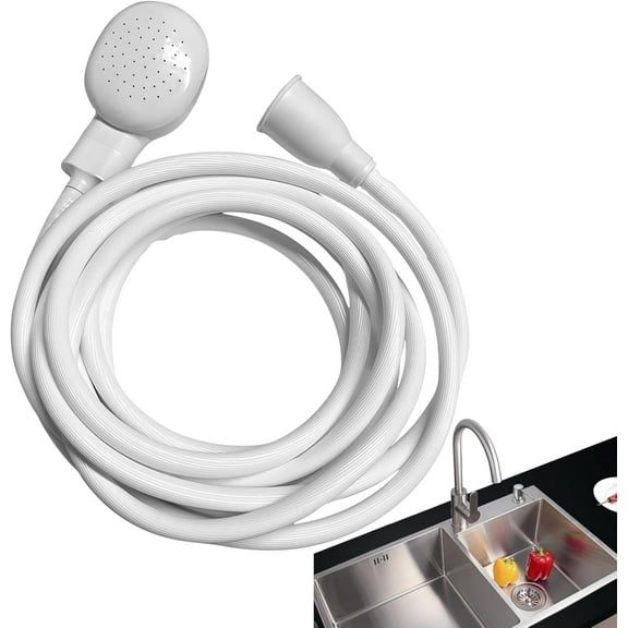 16.4FT Sink Spray Hose,Portable Sink Hose Faucet Sprayer, Shampoo Sprayer Handheld Faucet Shower Head Spray for Bathing Baby,Pets,Washing Hair,Rinsing Vegetables