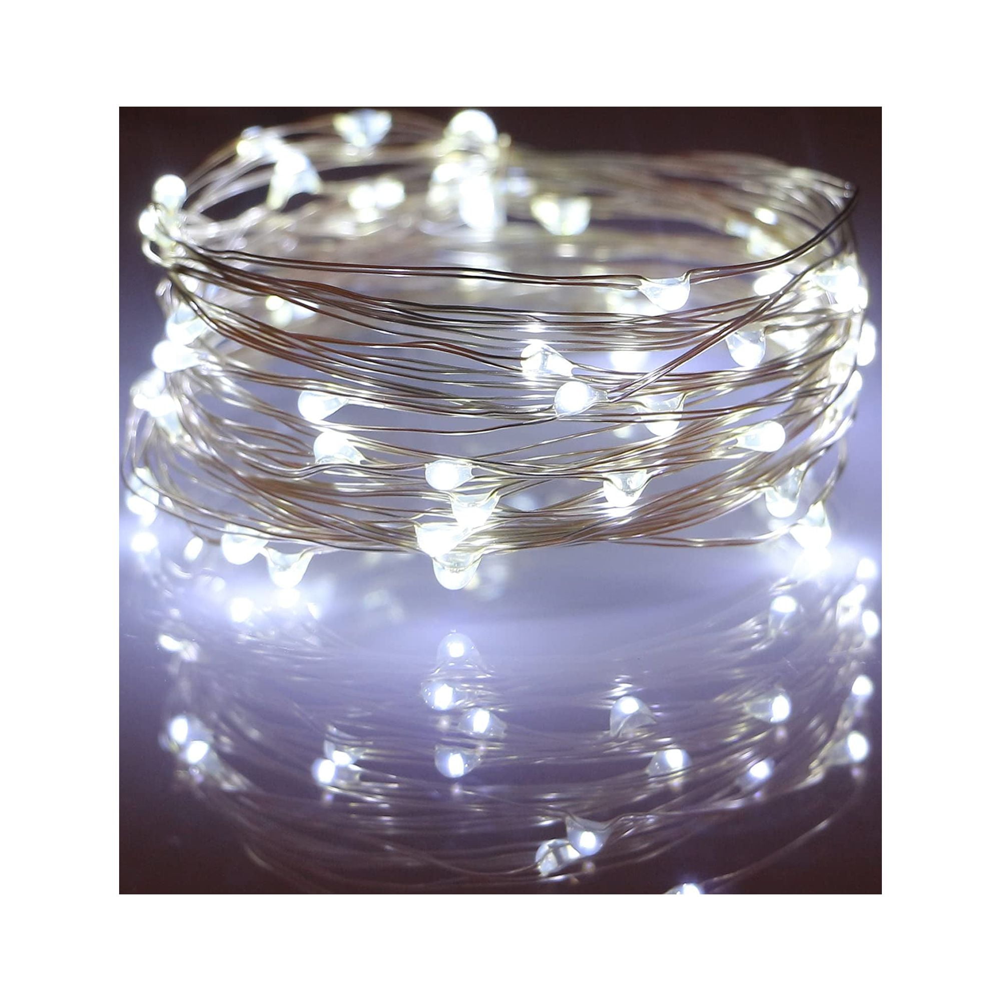 16.4Ft/5M 50 LED Battery Operated Fairy String Lights Twinkle Mini