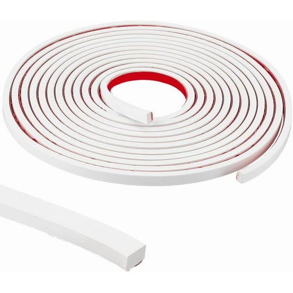 16.4Ft/5M ing Trim Wall White Self Adhesive Bendable PVC Strips Tile Edge Peel and Stick Flexible Waterproof DIY Wall