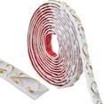 16.4Ft/5m Flexible Molding Trim 0.8 inch Wide Peel and Stick White