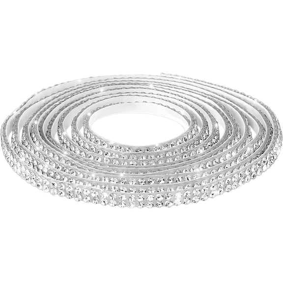 16.4Ft Bling Car Trim Self Adhesive Rhinestone Strip Glitter Diamond Ribbon