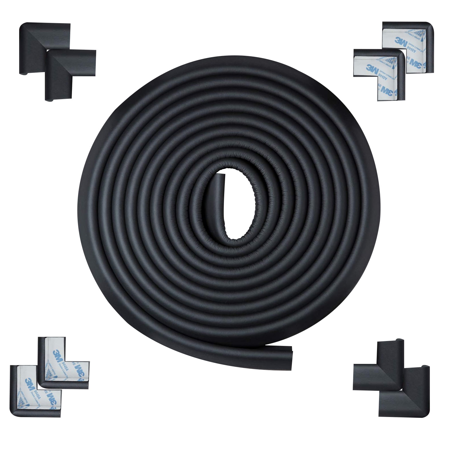 16.4Ft Furniture Edge and Corner Guards, Soft Rubber Protective Foam ...