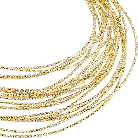 16.4ft 18 Gauge 14K Real Gold Plated Engraved Twist Gold Wire Textured Copper Wire Half Hard Copper Wire Jewelry Beading Craft Making