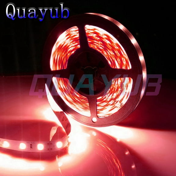 16.4ft 3528 Super Bright Red Waterproof 300 LED Strip Light DC12V Tape Lamp US