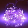 thumbnail image 1 of 16.4ft 50 LED Copper Wire Fairy String Lights Battery Operated for Indoor Home Bedroom Wedding DIY Party Christmas Festival Decorations (Purple), 1 of 16