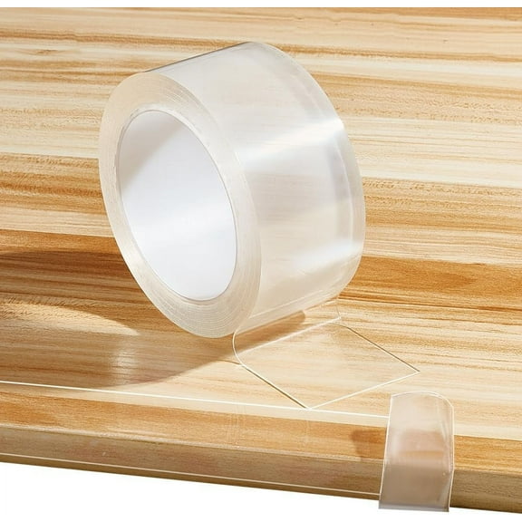 16.4ft Clear Corner Protectors Strip 1.94 inch Wide Soft Edge Protector Edge Safety Bumpers Self Adhesive Safety Corner Guards for Furniture Tables Drawers Sink Against Corners Clear