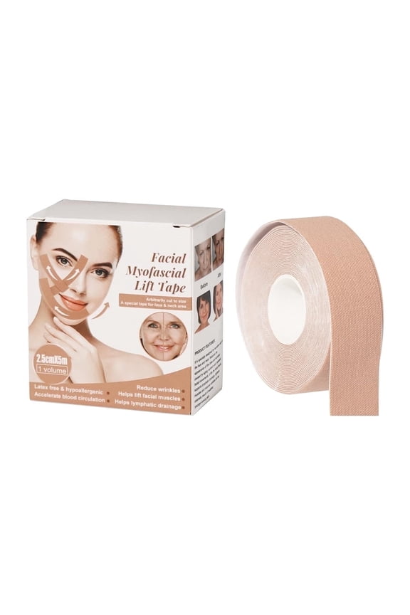 16.4ft Facial Myofascial Lift Tape,Neck Anti Wrinkle Patches,Face Belts,Smoothes Wrinkles,Eye Lift Tape,Firming And Tightening Skin,for Forehead Neck Chin Tightening