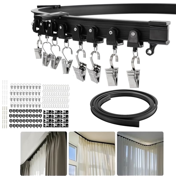 Track Hanging Set Curtain Tracks in Curtain Hanging Accessories - Walmart.com