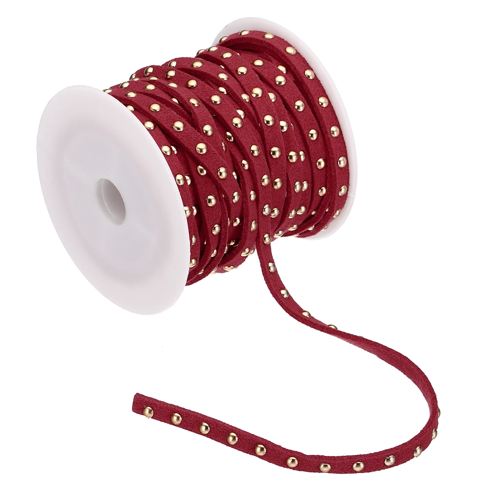 16.4ft Studded Faux Suede Cord Rope for Jewelry Making 5mm Micro Fibre ...