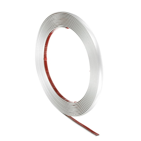 16.4ft x 0.31" Wall Trim Peel and Stick Molding Trim Frame, Flexible PVC Self Adhesive DIY Accent Strip for Wall, Ceiling, Floor, Cabinet, Tile, Edge, Borders, Mirror, Matte White