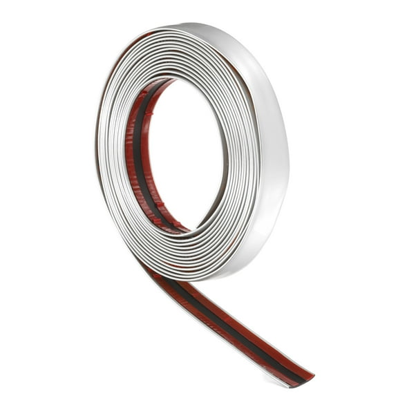 16.4ft x 0.79" Wall Trim Peel and Stick Molding Trim Frame, Flexible Self Adhesive DIY Accent Strip for Wall, Ceiling, Floor, Cabinet, Tile, Edge, Borders, Mirror, Matte White