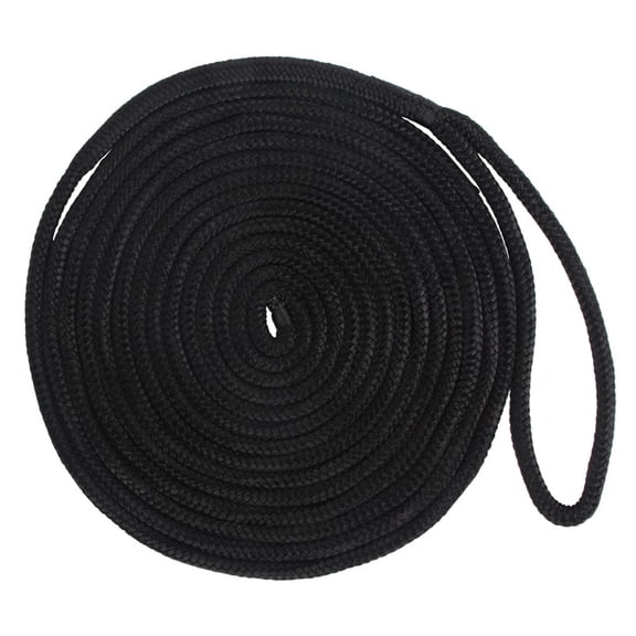 16.5/25/50 Feet Double Braid 16 Strands Nylon Dock Line Mooring Boat Rope Shock Cord Anchoring Docking Rope