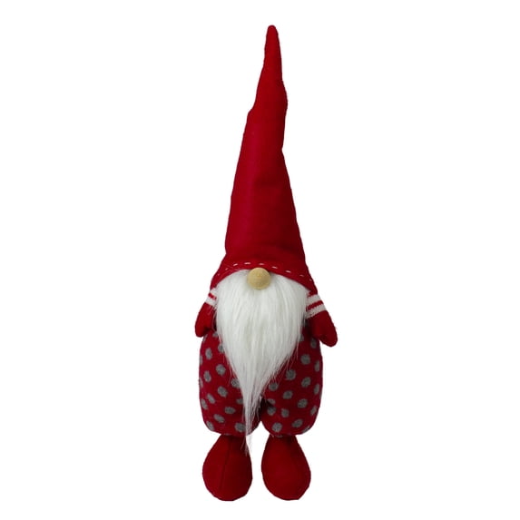 16.5" Charlie the Cheerful Standing Santa Gnome Decorative Christmas Tabletop Figure