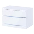 thumbnail image 1 of 16.5" Exquisite White High Gloss Nightstand, 1 of 5