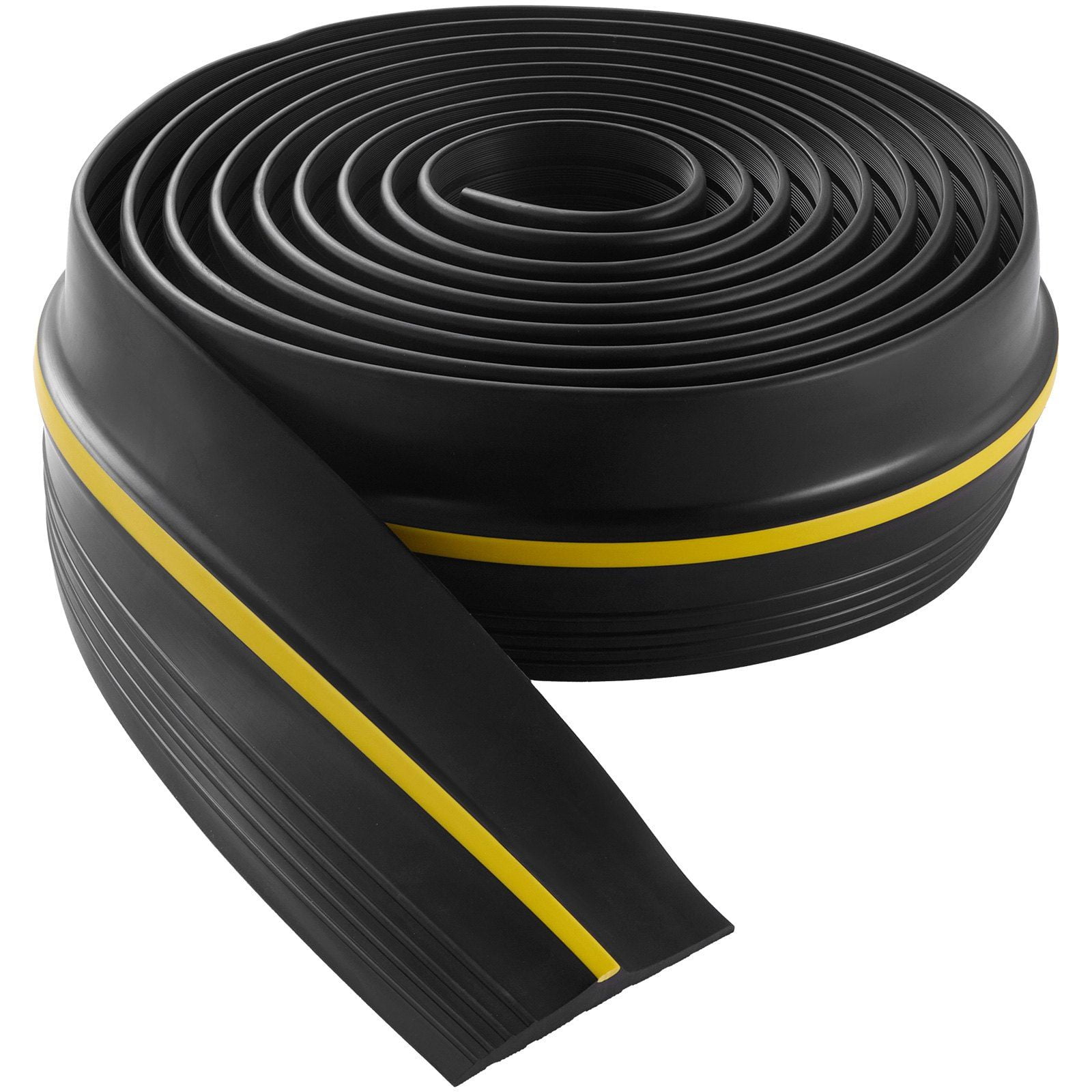 16.5 FT Universal Garage Door Threshold Seal Strip with Adhesive Upgraded Thick PVC Weatherproof DIY Replacement Black