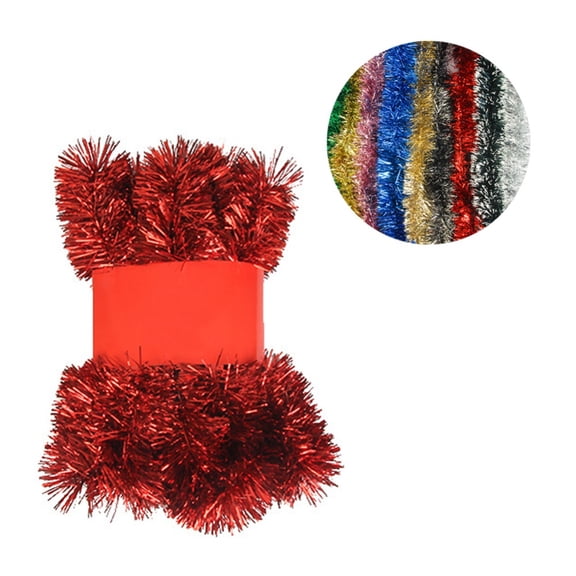 16.5 Feet Christmas Foil Tinsel Garland Decoration,Garland Christmas Decorations for Holiday Tree Walll Rail Home Office Event