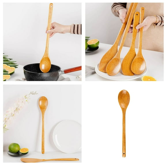 16.5 Inch Giant Wood Spoon Long Handled Wooden Spoon For Cooking And Stirring Kitchen Utensil