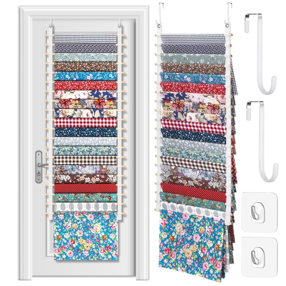 16.5 Inch Hanging Wall Fabric Organizer for Sewing Room and Closet Storage