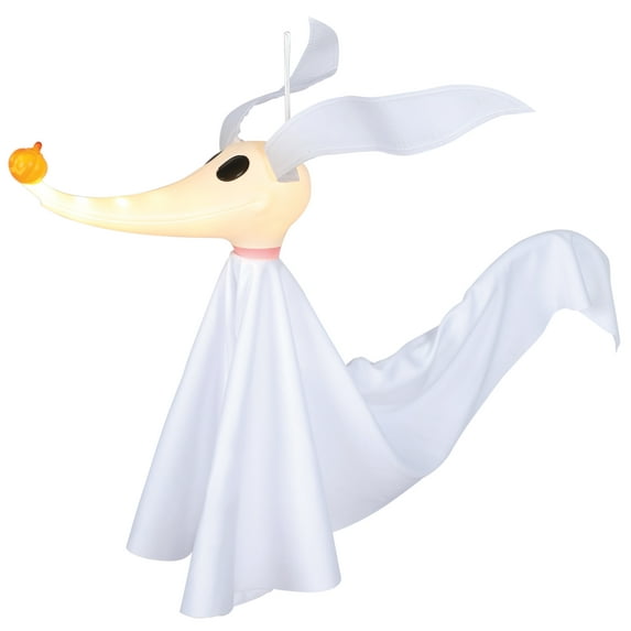 16.5 Inch Height Medium Zero Hanging White color Light Up Halloween Decoration The Nightmare Before Christmas