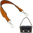 thumbnail image 1 of Genuine Leather Handbag Handle Strap 16.5 Inch Leather Short Purse Handle Replacement Wide Clutch Strap DIY, 1 of 9