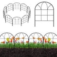 thumbnail image 1 of 16.5 "L x 12.6 "W, No-Dig Fence, Decorative Garden Fence, Rustproof Metal Fence (10 pcs), 1 of 8