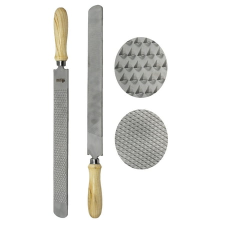 16.5" Professional Farrier Horse Shoe Hoof Grooming Rasp w/ Wood Handle 98419