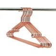 thumbnail image 1 of 16.5" Rose Gold Copper Clothes Hangers - 30 Pack,Heavy Duty Strong Metal Hanger for Storage Display Sling Organization of Coat Shirts Dresses Jacket Elegant Standard Suit Accessory, 1 of 9