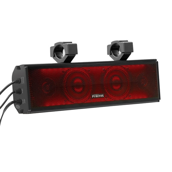 16.5 in. 400W Wireless Soundbar with AUX /USB, Remote Control, RGB Multicolor Illumination, Waterproof