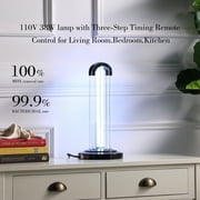 16.5" in UV Sterilized Black Table Lamp
