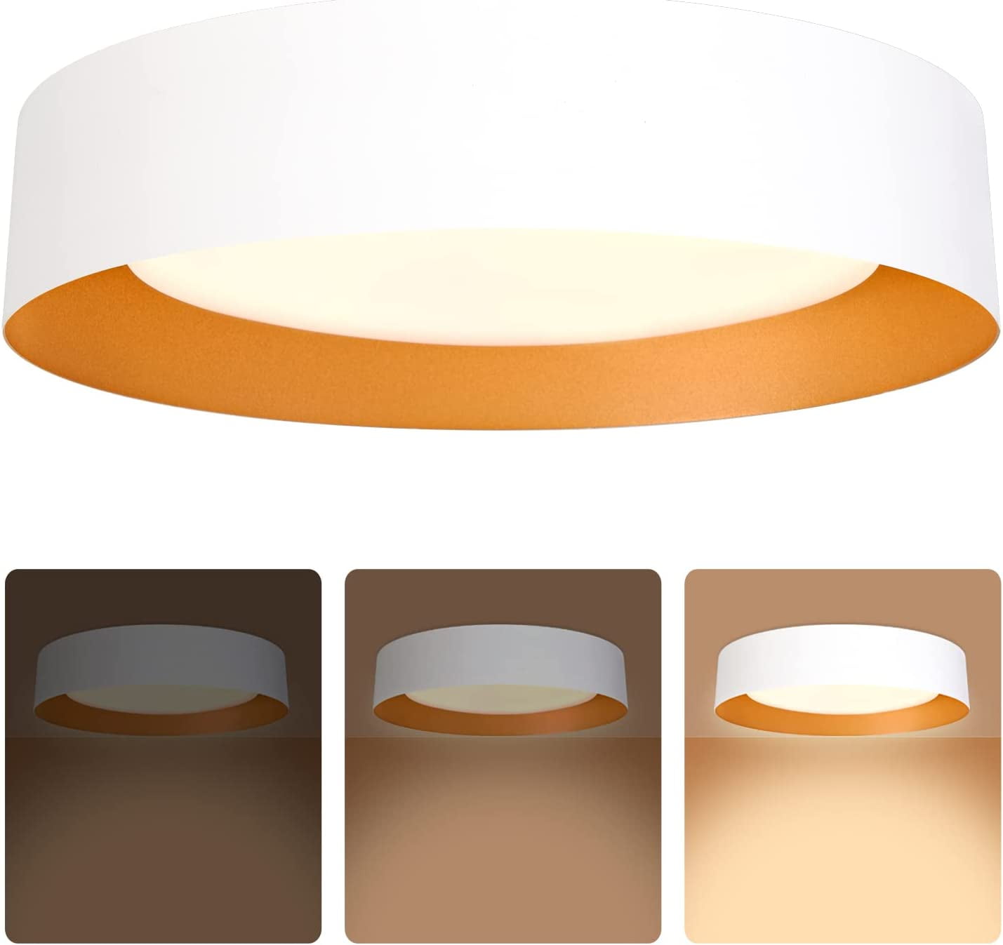 16.5 inch Ceiling Light Fixture,Dimmable LED Flush Mount Ceiling Light