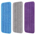 thumbnail image 1 of 16.5 inch Reusable Mop Pads Microfiber Spray Mop Replacement Heads for Wet/Dry Mops Compatible with Bona Floor Care System (3Pack), 1 of 6
