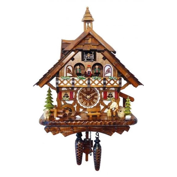 16.5 x 14 x 8.5 in. Engstler Battery-Operated Cuckoo Clock